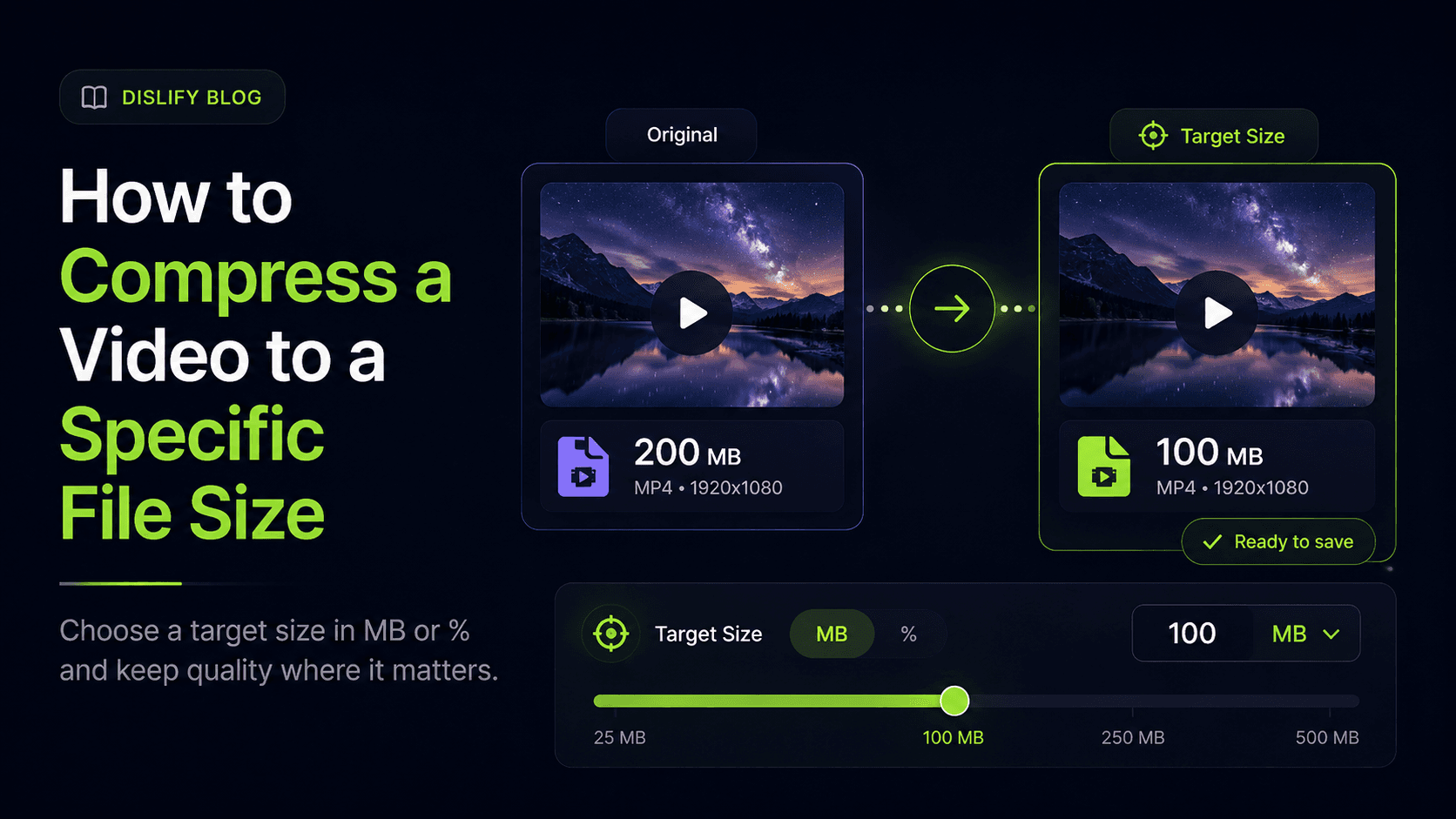 compress a video to a specific file size